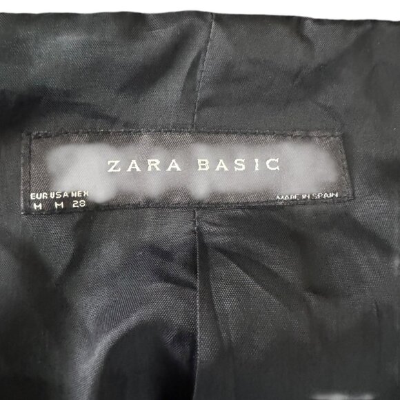 Zara Women’s Multicolor Tweed Belted Jacket Size Medium Made in Spain - Picture 7 of 10